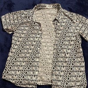 Black and White Moschino button up size small
